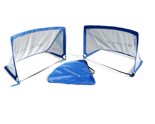 Ворота футбольні YakimaSport POP UP 120 х 80 см, біло-сині Ворота футбольні YakimaSport POP UP 120 х 80 см, біло-сині