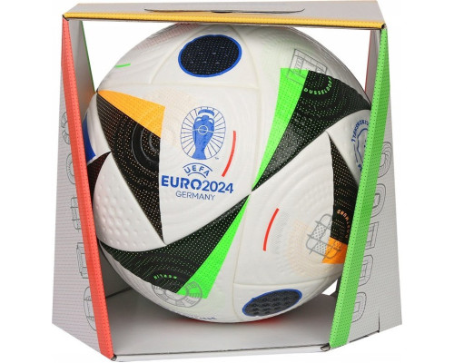 М'яч футбольний Adidas Euro24 Pro IQ3682 розмір 5, біло-чорний