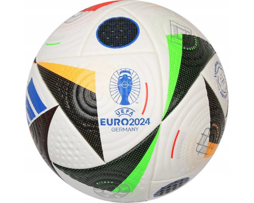 М'яч футбольний Adidas Euro24 Pro IQ3682 розмір 5, біло-чорний