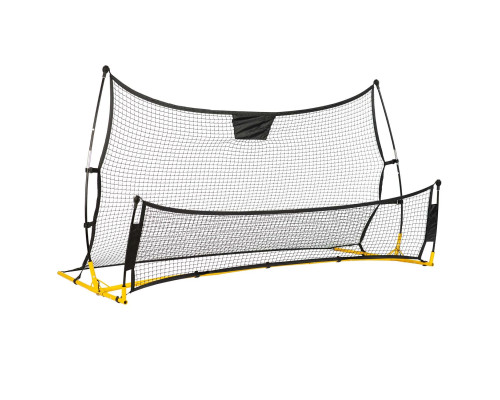 Сітка тренувальна для футболу Neo-Sport 210 х 120 х 91 см, чорно-жовта