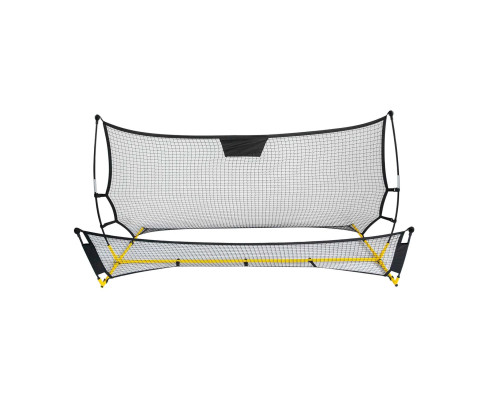 Сітка тренувальна для футболу Neo-Sport 210 х 120 х 91 см, чорно-жовта
