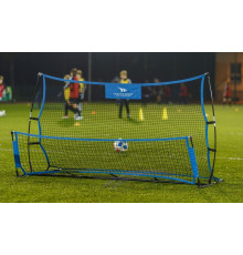 Сітка тренувальна для футболу Yakimasport GALAXY 220 х 110 см, чорно-синя