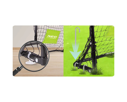 Ворота футбольні Neo-Sport NS-461 60 x 45 x 25 см, чорні