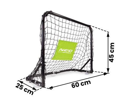 Ворота футбольні Neo-Sport NS-461 60 x 45 x 25 см, чорні