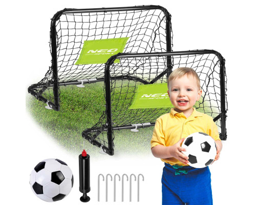 Ворота футбольні Neo-Sport NS-461 60 x 45 x 25 см, чорні
