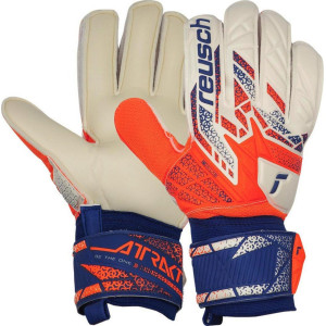 Рукавички воротарські Reusch Attrakt Solid 5570516 2500 р.8,5, біло-помаранчеві