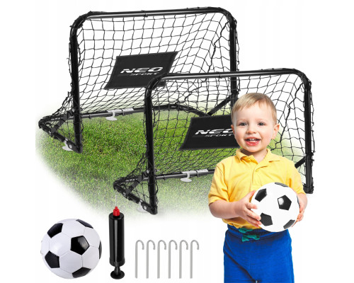Ворота футбольні Neo‑Sport NS‑486 60 х 45 х 25 см, чорні