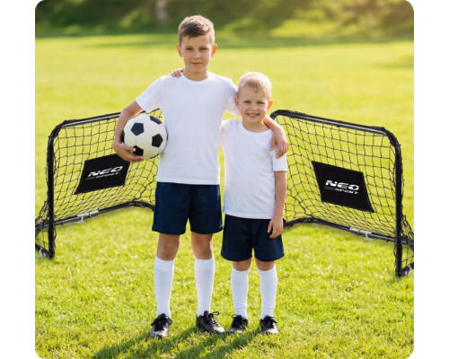 Ворота футбольні Neo‑Sport NS‑486 60 х 45 х 25 см, чорні