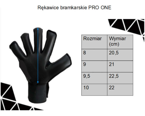 Рукавички воротарські Yakimasport PRO ONE р. 8, чорно-помаранчеві Рукавички воротарські Yakimasport PRO ONE р. 8, чорно-помаранчеві