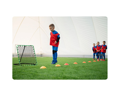 Сітка тренувальна для футболу Neo-Sport 100 x 100 см, чорно-зелена