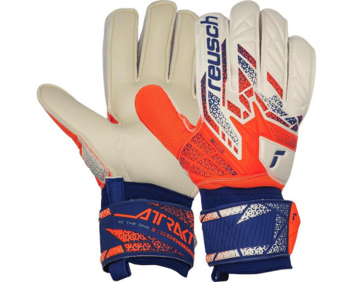 Рукавички воротарські Reusch Attrakt Solid 5570516 2500 р.7,5, біло-помаранчеві Рукавички воротарські Reusch Attrakt Solid 5570516 2500 р.7,5, біло-помаранчеві
