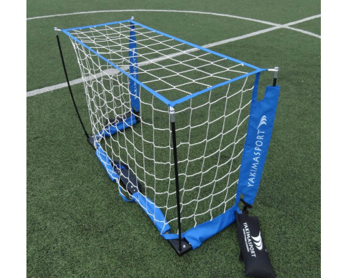 Ворота футбольні YakimaSport MINI UNI 120 х 80 см, синьо-білі Ворота футбольні YakimaSport MINI UNI 120 х 80 см, синьо-білі