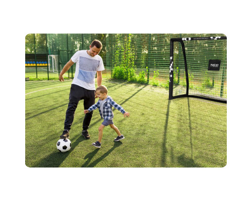 Ворота футбольні Neo-Sport NS-462 180 x 120 x 60 см, чорно-білі