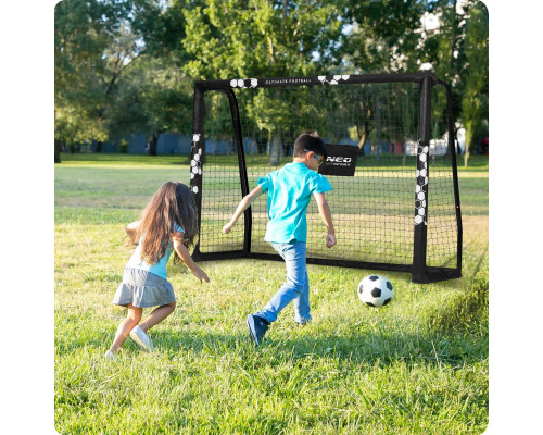 Ворота футбольні Neo-Sport NS-462 180 x 120 x 60 см, чорно-білі