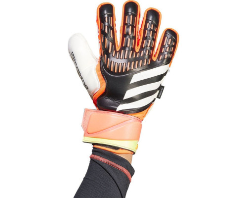 Рукавички воротарські Adidas Predator Glove Match Fingersave IQ4037 р. 9,5, різнокольорові Рукавички воротарські Adidas Predator Glove Match Fingersave IQ4037 р. 9,5, різнокольорові