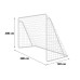 Ворота футбольні Neo‑Sport NS-1456 300 х 200 х 120 см, білі