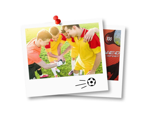 Ворота футбольні Neo‑Sport NS-1456 300 х 200 х 120 см, білі