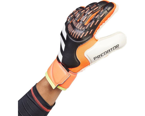 Рукавички воротарські Adidas Predator Glove Match Fingersave IQ4037 р. 8,5, різнокольорові Рукавички воротарські Adidas Predator Glove Match Fingersave IQ4037 р. 8,5, різнокольорові