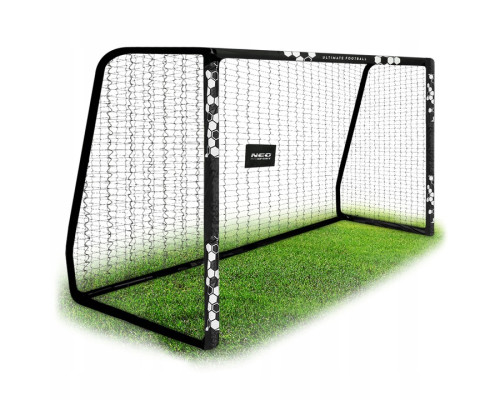 Ворота футбольні Neo‑Sport Hexagon NS‑472 300 х 200 х 120 см, чорні
