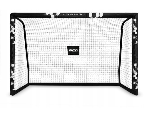 Ворота футбольні Neo‑Sport Hexagon NS‑472 300 х 200 х 120 см, чорні