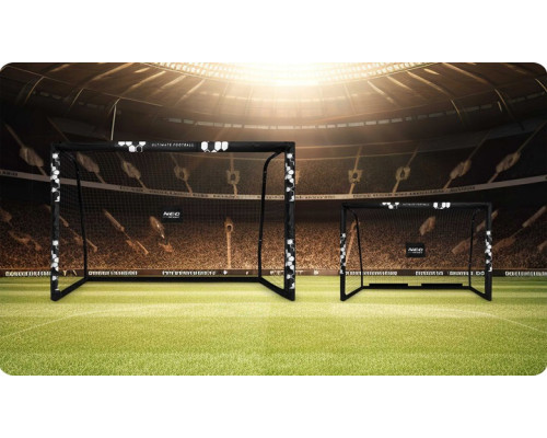 Ворота футбольні Neo‑Sport Hexagon NS‑472 300 х 200 х 120 см, чорні