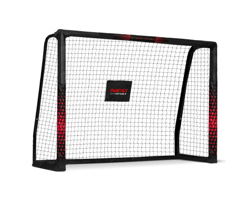 Ворота футбольні Neo‑Sport NS-1463 180 х 120 х 60 см, чорно-червоні