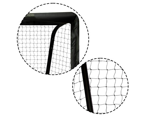 Ворота футбольні Neo‑Sport NS-1463 180 х 120 х 60 см, чорно-червоні