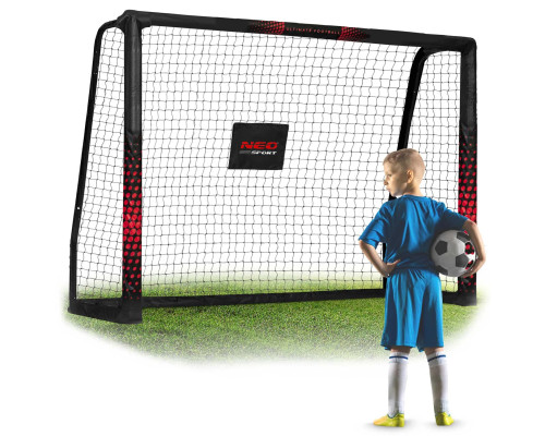 Ворота футбольні Neo‑Sport NS-1463 180 х 120 х 60 см, чорно-червоні