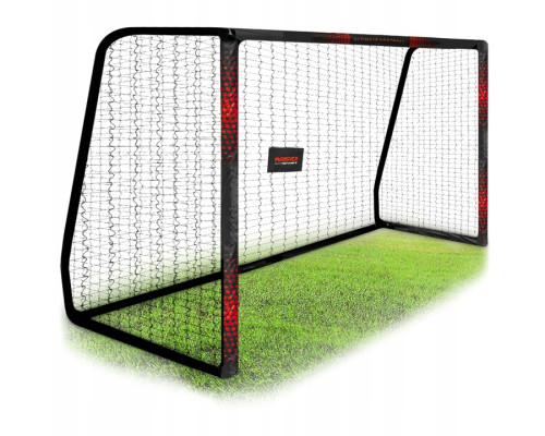 Ворота футбольні Neo‑Sport Dots NS‑473 300 х 200 х 120 см, чорно-червоні