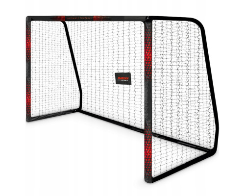 Ворота футбольні Neo‑Sport Dots NS‑473 300 х 200 х 120 см, чорно-червоні