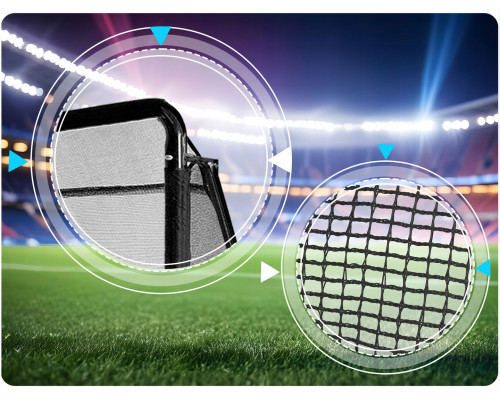 Ворота футбольні Neo‑Sport NS‑497 300 х 200 х 90 см, чорні