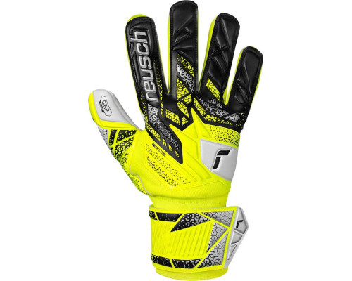 Рукавички воротарські Reusch Attrakt Grip 5570815 2014 р.9,5, жовто-чорні Рукавички воротарські Reusch Attrakt Grip 5570815 2014 р.9,5, жовто-чорні