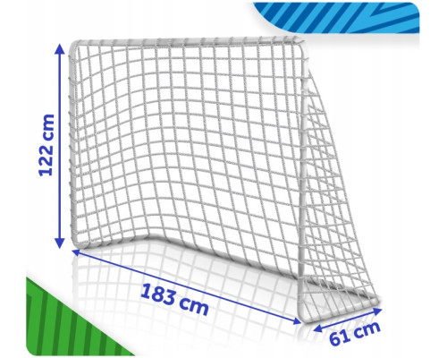 Ворота футбольні Neo‑Sport NS‑485 183 х 122 х 61 см, білі