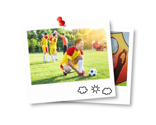 Ворота футбольні Neo-Sport 245 x 155 x 80 см, білі