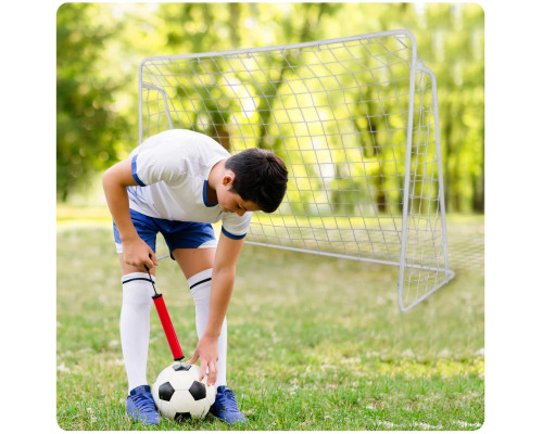 Ворота футбольні Neo-Sport 245 x 155 x 80 см, білі