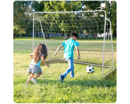 Ворота футбольні Neo-Sport 245 x 155 x 80 см, білі