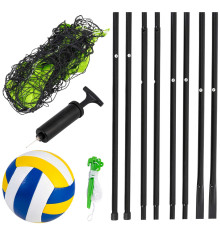 Сітка та рамка для волейболу та бадмінтону 570 см