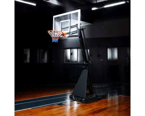 Стійка баскетбольна регульована inSPORTline Dunkster III 305 см, чорно-біла