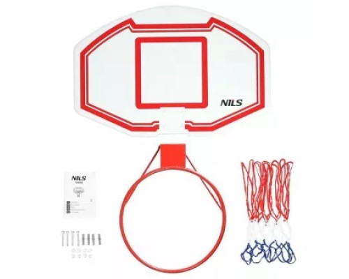 Щит баскетбольний NILS TDK009 71 х 45 см, червоно-білий