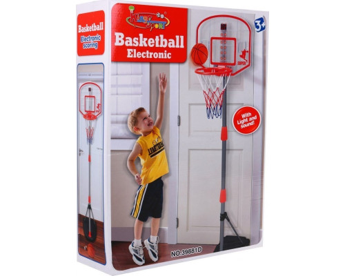 Стійка баскетбольна Ramiz 39881D 170 см, біло-помаранчева