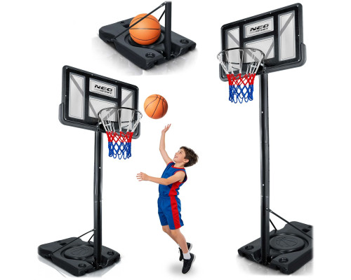 Стійка для баскетболу Neo‑Sport NS‑283 170-305 см, чорна