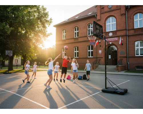 Стійка для баскетболу Neo‑Sport NS‑283 170-305 см, чорна