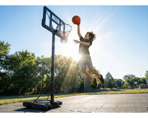 Стійка для баскетболу Neo‑Sport NS‑283 170-305 см, чорна