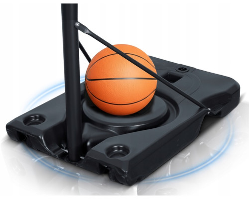 Стійка для баскетболу Neo‑Sport NS‑283 170-305 см, чорна