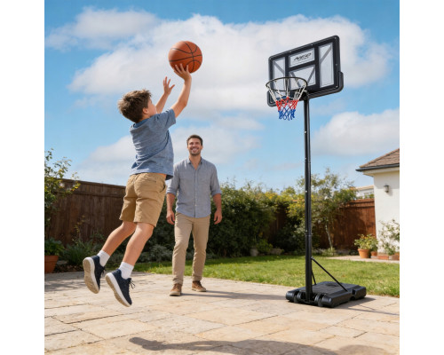 Стійка для баскетболу Neo‑Sport NS‑283 170-305 см, чорна