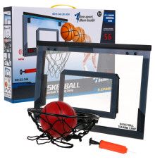 Щит баскетбольний Ramiz 22-346 30,5 x 42,5 см, м'яч + насос, чорний
