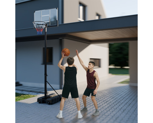 Стійка баскетбольна регульована inSPORTline Tifton 305 см, чорна
