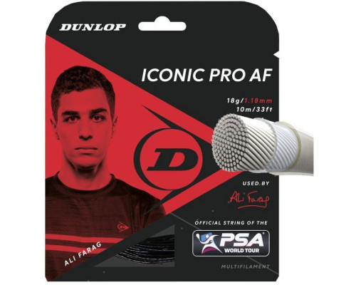 Струни для сквошу Dunlop Iconic PRO, чорні
