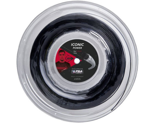 Струни для сквошу Dunlop Iconic PRO, чорні