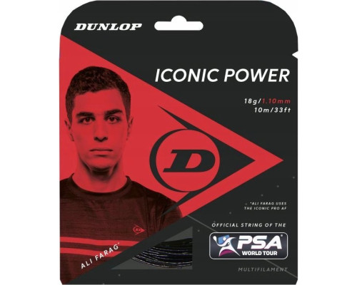 Струни для сквошу Dunlop Iconic Power, чорні